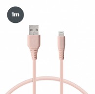 KSIX Kabel USB-A na lightning 1 m, rozi