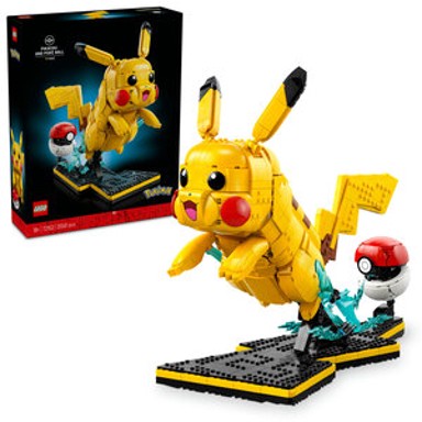 LEGO POKEMON Konstruktorski set 72152 Pikachu i Poké lopta, žuta