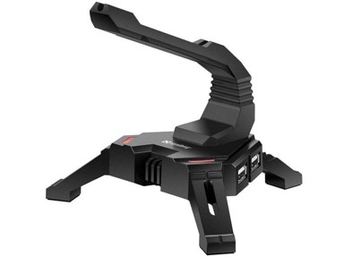 SANDBERG USB hub 2 u 1 s držačem kabela Bungee