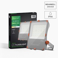 GREEN TECH Premium LED reflektor, 200 W, 150 lm/W, 4200 K, IP66, Meanwell XLG