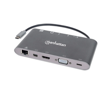 MANHATTAN Docking stanica, USB-C, 7u1