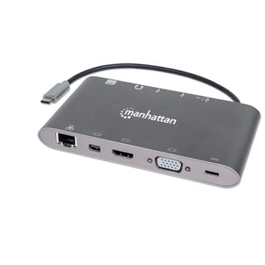 MANHATTAN Docking stanica, USB-C, 7u1