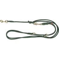 TRIXIE Vodilica za pse Pure kožna podesiva, M–L (2 m / 20 mm), sivozelena
