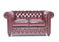 CHESTERFIELD Dvosjed Original Leather, 2-sjedišta, Wash Off Red