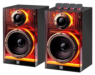 DEFENDER Zvučnici Futuro 20W, 2.0, RGB, Bluetooth 5.3, crni