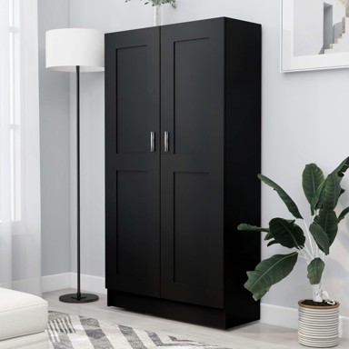 Ormarić za knjige crni 82,5 x 30,5 x 150 cm od iverice