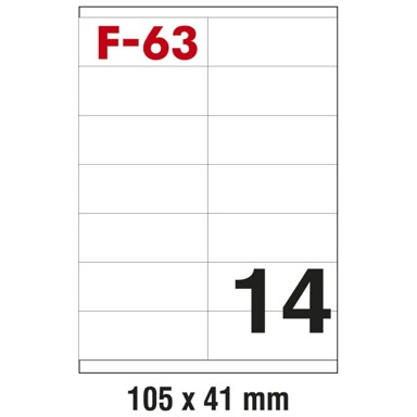 FORNAX Etikete ILK 105x41 mm F-63 100 listova