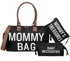 MXM Torba za roditelje Mommy bag - crna, set 3 kom