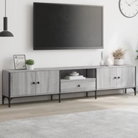 TV Ormarić s ladicom boja hrasta 200x25x44 cm konstruirano drvo