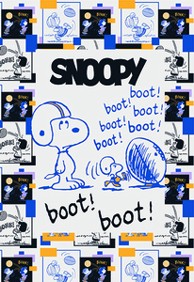 SNOOPY Bilježnica A4, linije, meki uvez