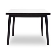 HAMMEL FURNITURE Crno-bijeli sklopivi blagovaonski stol u dekoru hrasta Single, 90 x 90 cm