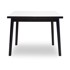 HAMMEL FURNITURE Crno-bijeli sklopivi blagovaonski stol u dekoru hrasta Single, 90 x 90 cm