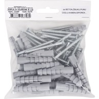 TEHNOPRO Plastična tipla s vijkom FI12(30kom.)