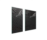 TMK Staklena zaštita za štednjak ili ploču za kuhanje 75x52, black