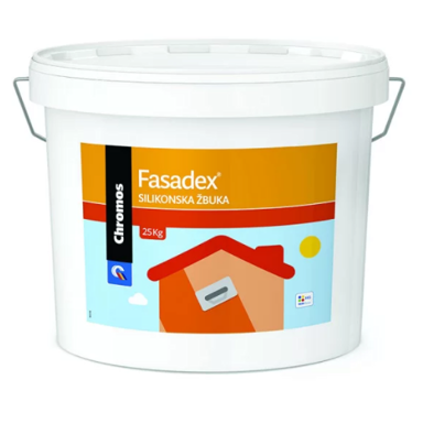 CHROMOS Fasadex silikonska žbuka bijela 25 kg, 1,5 mm R