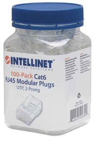 INTELLINET Konektor RJ45 Cat6, UTP, 100 kom