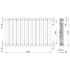 KFA Pločasti radijator aluminijski crni ADR 600/970, 1531 W