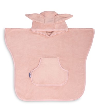 Pončo za kupanje, koraljno rozi