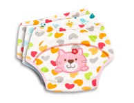 Gaćice za odvikavanje za djevojčice, pakiranje od 3 kom