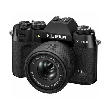 FUJIFILM Digitalni fotoaparat X-T50, XC 15-45mm F3.5-5.6 OIS PZ, crni