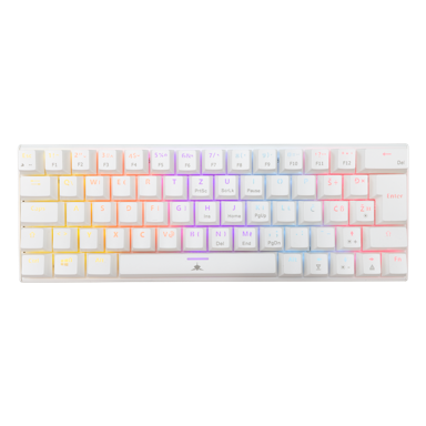 WHITE SHARK Gaming tipkovnica GK-002222V2 Wakizashi-2, mehanička, Blue prekidači, žičana, LED osvjetljenje, HR raspored, bijela