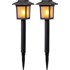 STAR TRADING Set od 2 vanjska solarna LED svjetla Flame, visina 23 cm