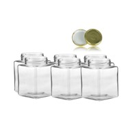 VETRO Staklenka Quadra 380 ml + poklopac 6/1