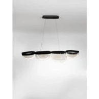 CLAIR Luster NL9187001, LED, IP20, 43 W, 3500 K, staklo, crna