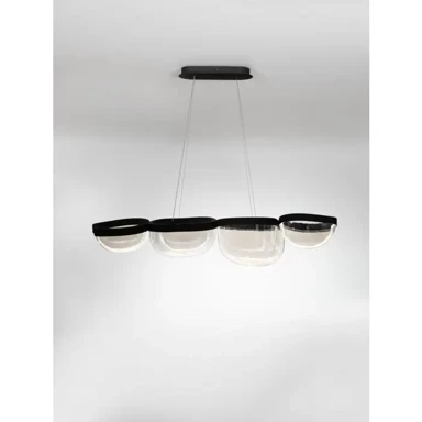CLAIR Luster NL9187001, LED, IP20, 43 W, 3500 K, staklo, crna