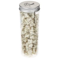 DUCKY Prekidači za tipkovnicu Gateron G Pro, bijeli, 110 komada, 3-Pin, MX-Stem