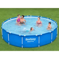BESTWAY Bazen s okvirom STEEL PRO 396 x 84 cm