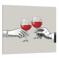 TMK Staklena zaštita za štednjak ili ploču za kuhanje 65x60, vino