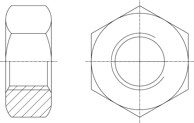 Metalna matica šesterokutna DIN 934/8 M4 ZN