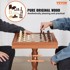 VEVOR Igraći stol 3 u 1, šah, dama i backgammon, 65 x 65 x 67,5 cm, smeđi