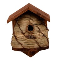 ESSCHERT DESIGN Drvena/od trske kućica za ptice Hive