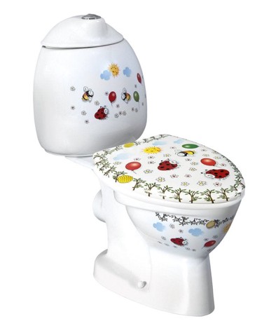 CREAVIT WC kombinacija dječja KID, dekor, keramička, stražnji izlaz