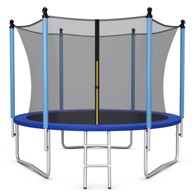 Vanjski trampolin Ø244 cm, za djecu i odrasle, crni/plavi