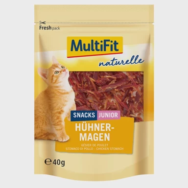 MULTIFIT Poslastica za mačiće Naturelle, pileći želudac, 40 g