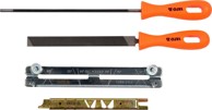 YATO Set za oštrenje lanca 4,5 mm 4 komada, srebrni