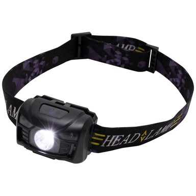 HOME Svjetiljka naglavna HLP 7RP, LED, naglavna, 100 lumena, crna