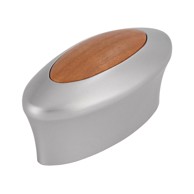 SIRO Ručka za namještaj okrugla krom / brijest