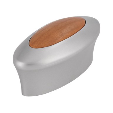 SIRO Ručka za namještaj okrugla krom / brijest