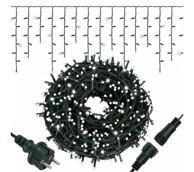 SPRINGOS LED lampice zavjesa, hladna bijela