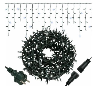 SPRINGOS LED lampice zavjesa, hladna bijela