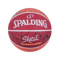 SPALDING Košarkaška lopta Sketch Dribble, gumena, crvena