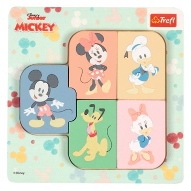 TREFL Slagalica, drvena Mickey i prijatelji