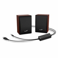 GENIUS Zvučnici SP-HF380 31730034402, 3 W, USB + 3.5 mm + Bluetooth, drvo