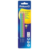 PELIKAN Grafitna olovka HB Silverino PK3 811149, sortirano, blister