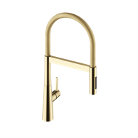 LAVEO Cone Champagne Gold Baterija za umivaonik s U-izljevom