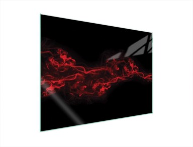 TMK Staklena zaštita za štednjak ili ploču za kuhanje 70x52, black
